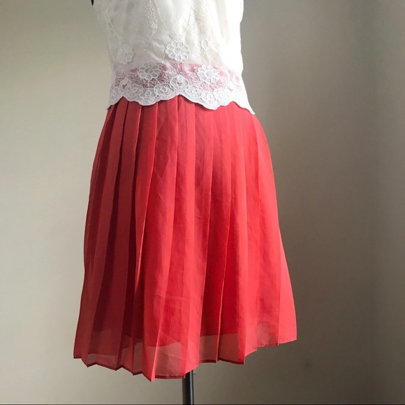 Maison Jules Dress Pleated Lace Detail size S - Picture 3 of 7